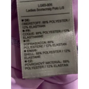 KJUS Womens Long Sleeve Golf Polo Shirt Purple Activewear Top Size 36 S thumbnail 6