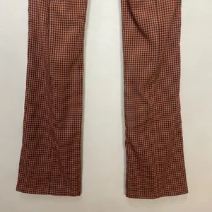 Urban Outfitters Pants‎ Gingham Plaid Black Brown Flared Leg Size 2 Preppy Retro thumbnail 9
