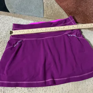 Athleta Running Tennis Skort Women S Purple Active Skirt Built-in Shorts 221935 thumbnail 3