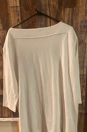 NWT Lands End women's long sleeve pullover off white size XL thumbnail 5