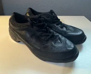 Bloch Women’s Bloch Hammer Black Leather Lace-Up Tap Shoes thumbnail 1