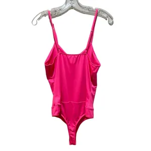 White Birch Cami Sleeveless Bodysuit Hot Pink Women's Size Small Stretch thumbnail 4