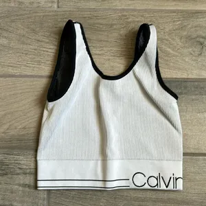 Calvin Klein performance fitted cropped tank thumbnail 2