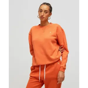 Ralph Lauren Polo Fleece Crewneck sweatshirt pants sweatsuit Orange S/XS New thumbnail 4