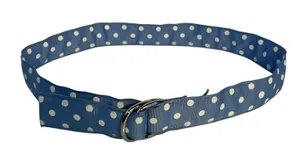 Eliza B Belt Polka Dot‎ Blue White D Ring Small thumbnail 1