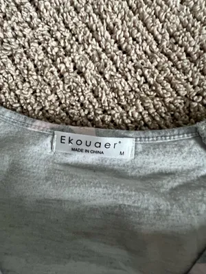 Amazon Ekouaer grey star print pajama set Size M #loungewear #cozy thumbnail 5