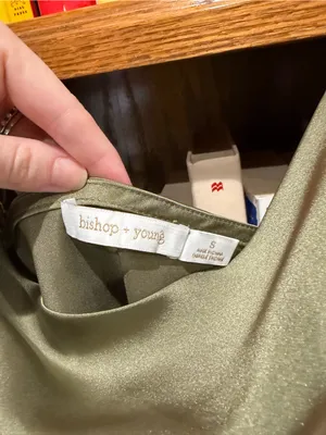 bishop + young olive green cowl neck cami thumbnail 5