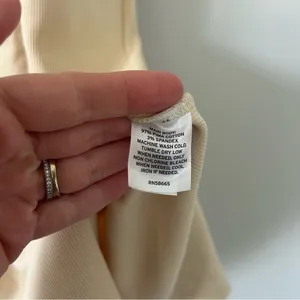 Nordstrom Stretch Pima Cotton Rib Knit Sleeveless Midi Dress Burnt Beige L thumbnail 9