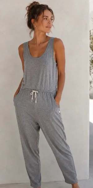 VUORI Lux Harem Jumpsuit Heather Grey Women’s Medium thumbnail 1