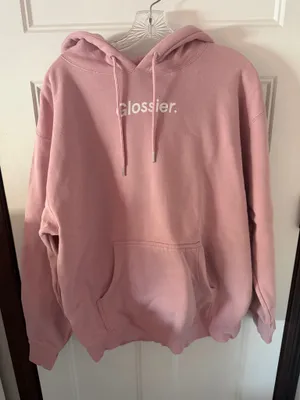 Glossier Hoodie Pink Size M thumbnail 1