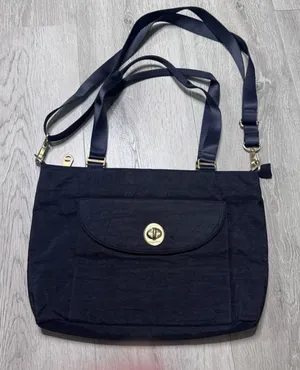 Baggallini La Paz Tote Black‎ Nylon Crossbody Bag Gold Hardware Travel Everyday thumbnail 1