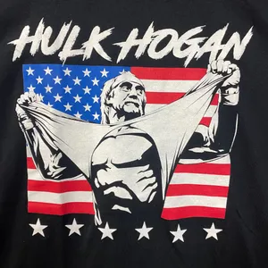 WWE Ripple Junction Hulk Hogan American Flag Graphic T-Shirt 2XL thumbnail 2