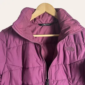 The North Face Women’s Harway Nylon Stand Collar Purple Puffer Jacket S thumbnail 2