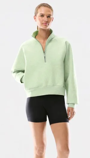 Aritzia The Group Babaton Mint Half Zip Pullover thumbnail 1