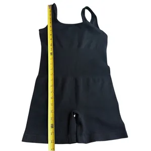 OQQ Size M Square Neck Athletic Romper Black‎ Ribbed Sporty Closet Staple Basic thumbnail 8