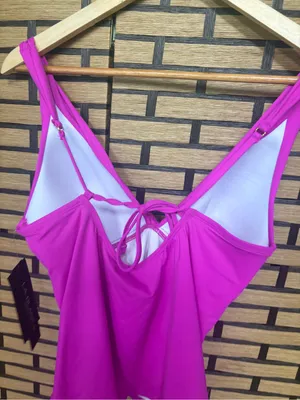La Blanca Fuschia swim top size 8 thumbnail 6
