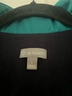 Talbots Teal Blue Quilted Puffer Vest Large Outdoors Hiking Lightweight Travel thumbnail 4