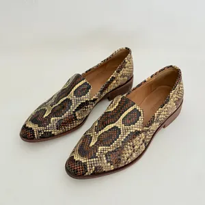 MADEWELL The Frances Loafer Snake Embossed Leather Snakeskin Shoes Size 8.5 thumbnail 3