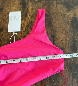 ZARA Ruched Cutout Dress thumbnail 6