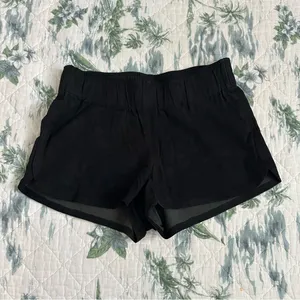Hudson Siouxsie Dolphin Suede Leather Stretch Shorts Black S Small Lamb Nubuck thumbnail 14