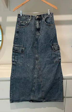 Denim cargo skirt Blue thumbnail 1