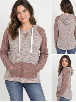 FREE PLANET Knit Hooded Sweatshirt Hoodie Large thumbnail 2