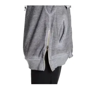 Wildfox Urban Outfitters Minka gray burnout full zip new oversized Sweatshirt thumbnail 6