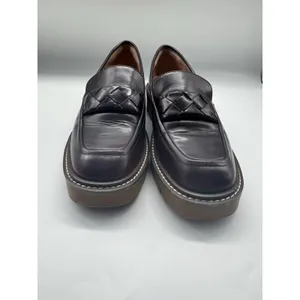 Nordstrom Notorie Burgundy Leather Chunky Platform Loafers Size 8.5 thumbnail 5