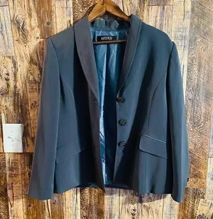 Womens Kasper Gray 3 Buttons Blazer Suit Jacket 14 thumbnail 1