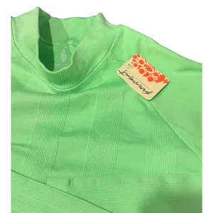 FP Movement $68 NWT Free People Pullover Top Long Sleeve Crew M/L Green Stretch thumbnail 5