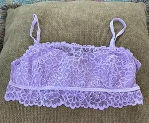 Purple Lace Bralette Top thumbnail 1