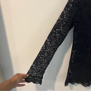 You Are Not Alone Black Lace‎ Long Sleeve Top Size S thumbnail 3