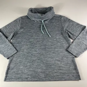 Columbia Sweatshirt Womens‎ Large Blue Oversized Cowl Neck Fleece Lined Ladies thumbnail 1