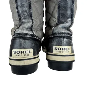 Sorel Winter Boots Womens‎ 12 Gray Quilted Waterproof Faux Fur Lace Up Snow thumbnail 16