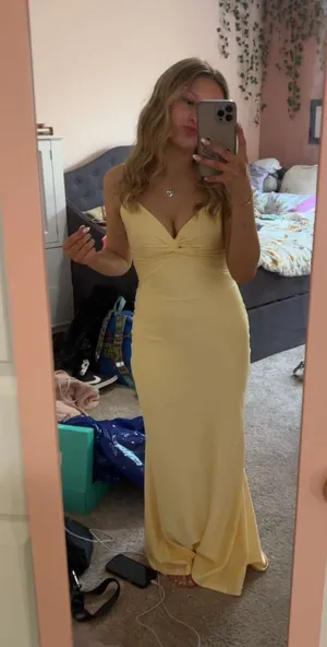 Windsor Prom Dress Yellow thumbnail 1