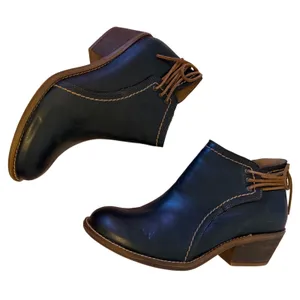 Sofft 11 Womens Aleah Oiled Leather Lace Up Stacked Heel Boots Casual Going Out thumbnail 8