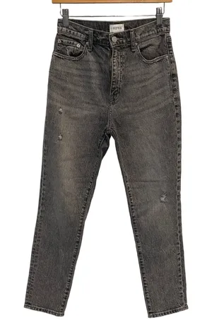 Pistola Womens Gray Distressed Straight Leg‎ Jeans Size 26 thumbnail 1