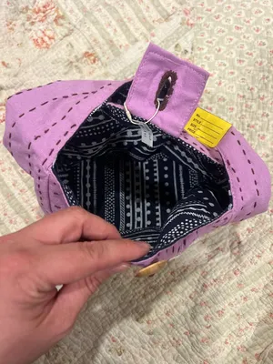 Y2K Purple Smiley Face Tote Bag thumbnail 3