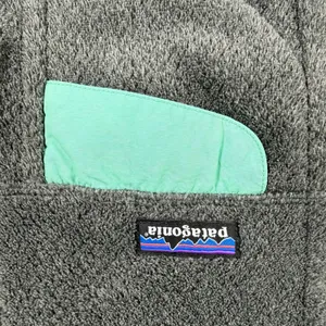 Patagonia Womens Re-Tool Snap-T Full Zip Fleece Jacket Grey Green 25477 Small thumbnail 5