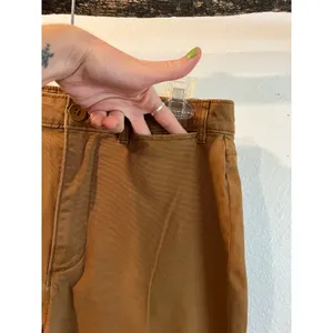 Old Navy Camel Tan Extra High Rise Cropped Wide Leg Comfy Pants Size 8 thumbnail 6