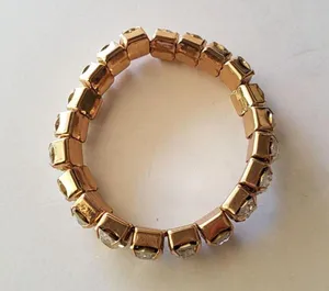 Geometric Crystal Stretch Bracelet / Rhinestones thumbnail 3