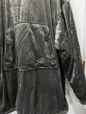 The Comfy Original Oversized Microfiber & Sherpa Wearable Blanket Gray One Size thumbnail 5