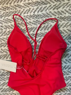 Red One Piece Swimsuit thumbnail 3