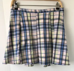 Plaid Mini Skirt, Size 11 Blue thumbnail 2