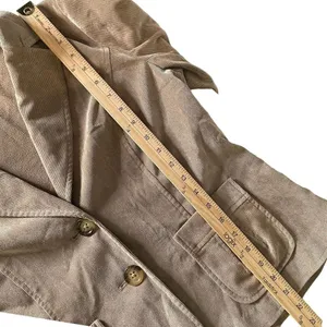 Kim Rogers Dark Academia Faux Suede Corduroy Blazer Jacket Two Button Pleated Pocket 10P thumbnail 14