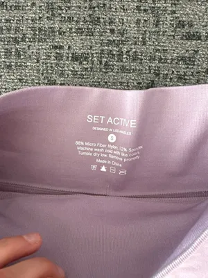 Set Active Purple Biker Shorts thumbnail 3