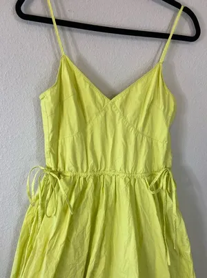 Jason Wu Collective Yellow Midi Dress size 4 thumbnail 2