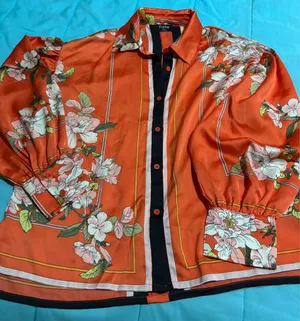 Fate floral silly long sleeve blouse w/puffy 3/4 sleeves thumbnail 1