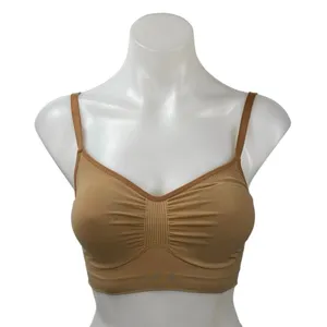 SKIMS Seamless Sculpt Brown Tan Cami Adjustable Strap Bralette Bra Top Size L/XL thumbnail 1