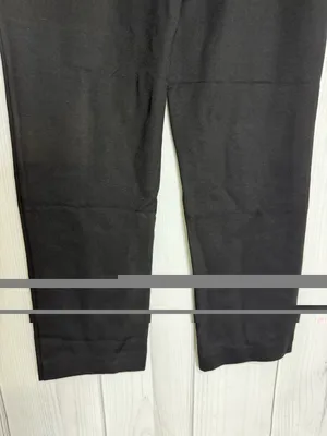 NWT Skies Are Blue Trouser Pants Elastic Waist Black Sz L (34x28) High Rise NEW thumbnail 6